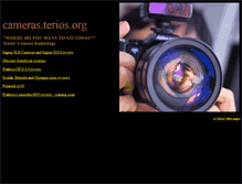 Tablet Screenshot of cameras.terios.org